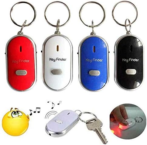 4 Pc cheie Finder Locator Anti pierdut chei Keychain Tracker fluier sunet LED lumina