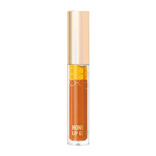 WGUST Lip Topper Gloss Honey Lip Glaze hidratant și hidratant cu sclipici fin sidefat Design ruj 3,8 ml sticlă pentru Bebeluși