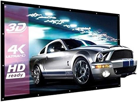 KXDFDC 60/72/84/100/120 Inch 16: 9 Ecran de proiecție LED 3D Ecran de proiecție montat pe perete Canta pentru home theater