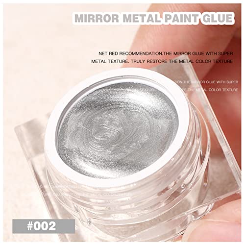 4 color Gel lac de unghii de unghii de argint din argint Sala de metal specular pentru femei Gel Gel Set de lacuri cu unghii