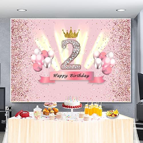 Fericit 2nd Birthday Party Fundal Decorare