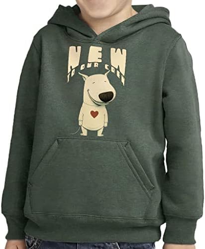 Nou pentru echipajul nostru de glugă pulovere pentru copilul nostru - Cute Dog Sponge Fleece Hoodie - Art Hoodie pentru copii