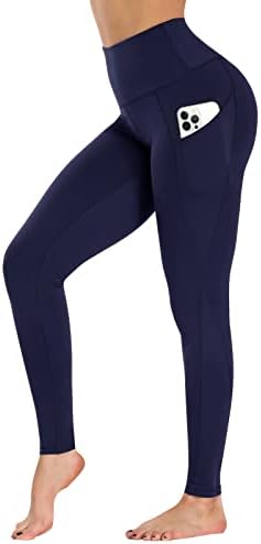 Jambiere GAYHAY cu buzunare pentru femei Reg & amp; Plus Size-Pantaloni Capri Yoga cu talie înaltă compresie pentru controlul