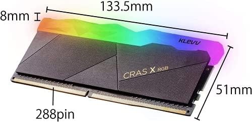 Klevv CRAS X RGB 16GB DDR4 GAMING UDIMM PC4-28800 3600MHz CL18 SK HYNIX CIPS 288 PIN MEMORIE DE BIRM