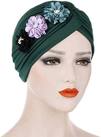 LYSLDH moda flori Turban încreți interior Hijab capace pălărie solide bumbac Wrap Underscarf Cap Hijab capota pentru femei