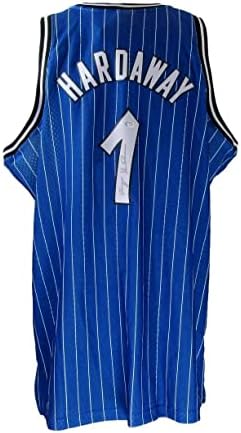 Anfernee Hardaway Autografat Blue Mitchell & Ness Jersey Magic PSA/ADN - tricouri autografate NBA