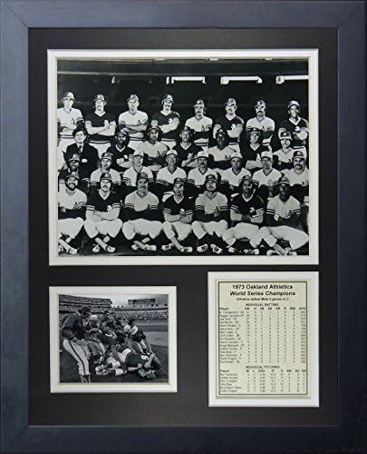 Legendele nu mor niciodată 1973 Oakland Athletics World Series campioni încadrată colaj foto, 11 x 14-Inch