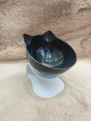 ALISGA Cat Bowl câine câine de protecție pentru gât mare animal de companie castron din plastic antiderapant diagonală apă
