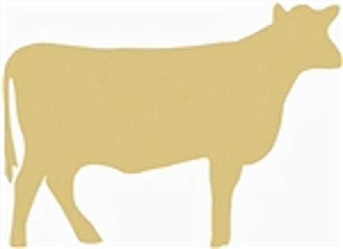 Vaca decupaj neterminate Lemn ferma animale ferma Vest USA umeraș MDF forma panza Stil 1