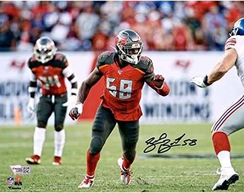 Shaquil Barrett Tampa Bay Buccaneers au autografat 8 x 10 la fotografia de linie - Fotografii autografate NFL
