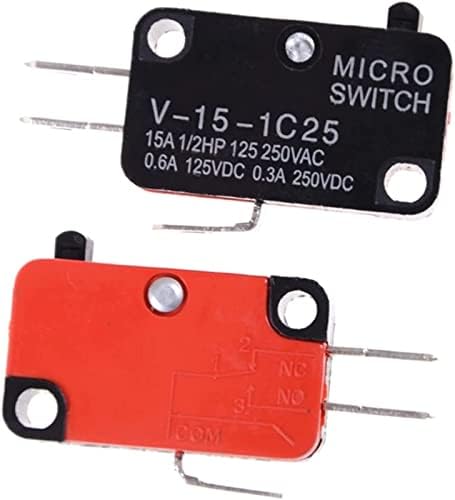 Comutator de limită AGOUNOD 5buc / lot 250V 16A buton de apăsare a ușii cuptorului cu microunde SPDT 1 NU 1 NC micro comutator