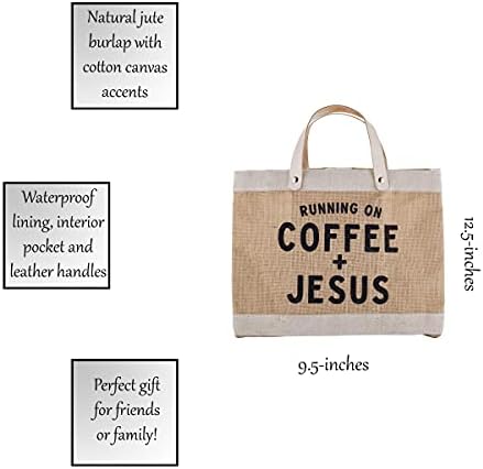 Creative Brands Faithworks - Inspirational Jute Market Tote Bag