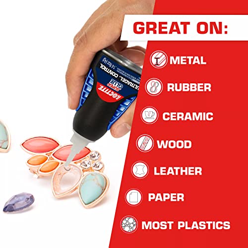Loctite Super Glue Liquid Professional, Clear Superglue & Repair, Cyanoacrilat Adeziv Glue, Dry Dry - 0,7 FL Oz Sticlă, pachet