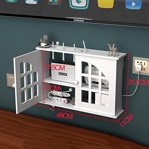 Camera de depozitare Rooman router mare wireless wifi raft cutii de depozitare cablu suport pentru cabluri perete agățat placă