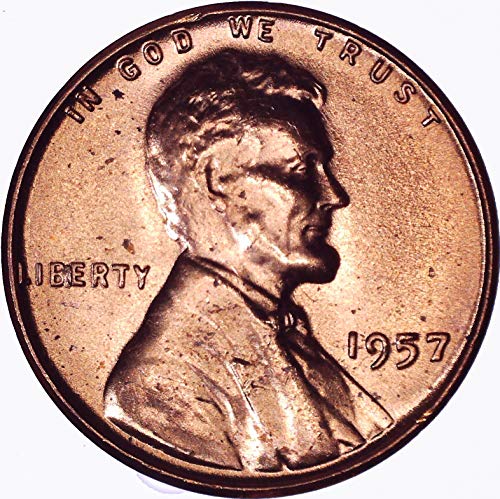 1957 Lincoln Wheat Cent 1c Brilliant Necirculat