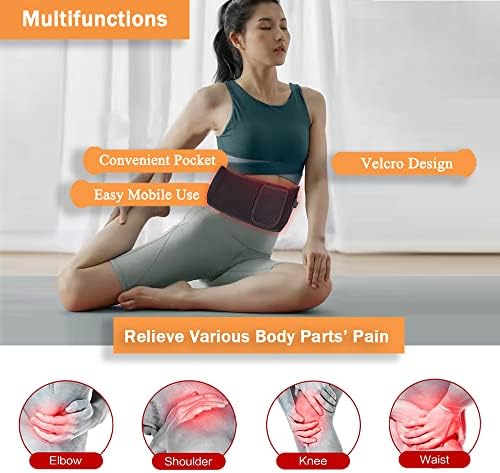PPLOONG roșu infraroșu lumina terapie centura dispozitiv pentru corp durere Relief Wearable talie Wrap cu timer LED flexibil