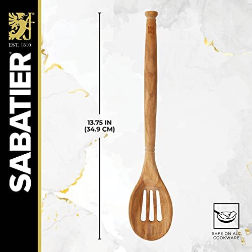 Sabatier Olivewood Corner Spoon & Scraper, 14-Inch
