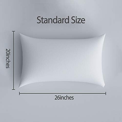 Pillowcase Happymoon Microfiber Pillow Standard cu set de fermoar cu 2 - Capaci de perne cu fermoar respirabil pentru păr și