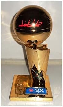 ISIAH THOMAS AUTOGRAFED DETROIT PISTONS FANATICS 3 TIME NBA FINALE CHAMPIONS 12 Replica Trofeu